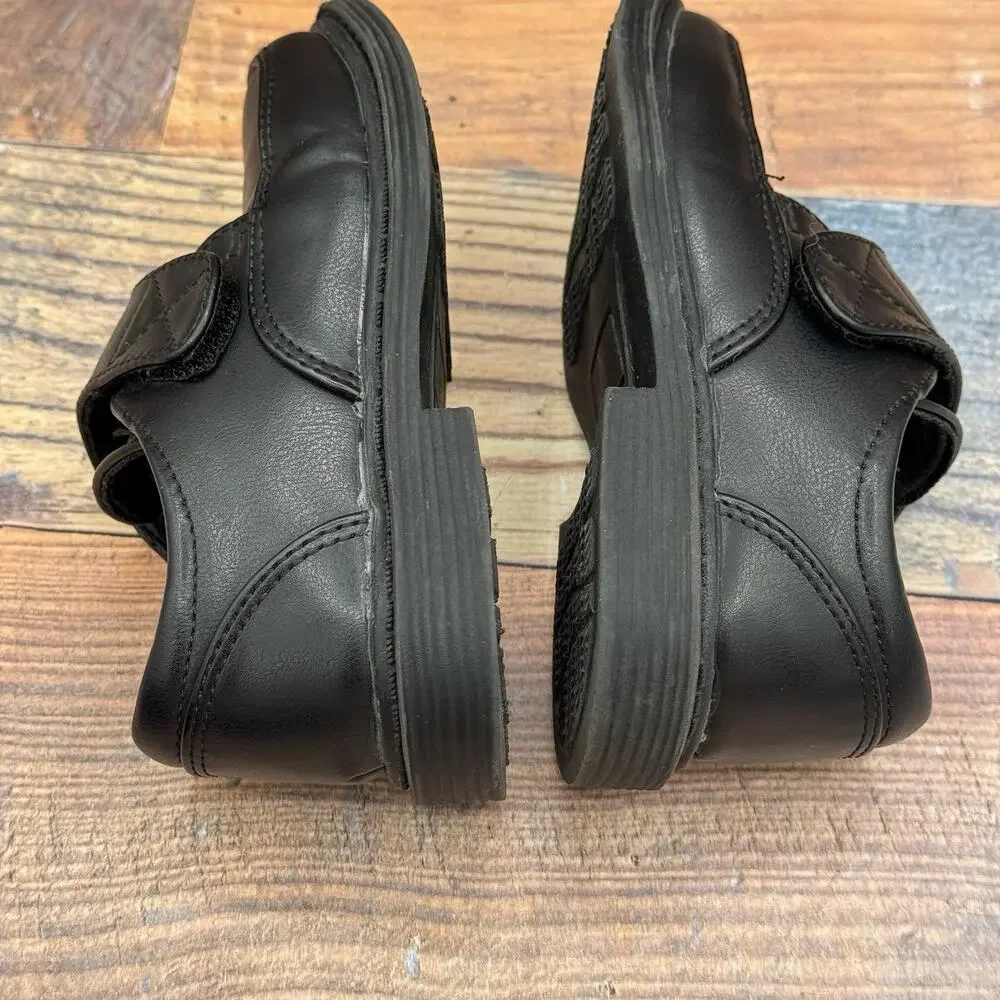 Lito Children's Boys Black Leather Strap Dress Shoes Oxford Wedding Sz Toddler 8